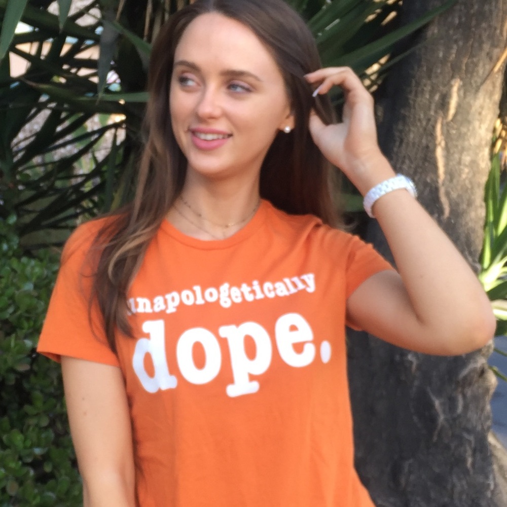 Unapologetic Dope, Orange T-shirt